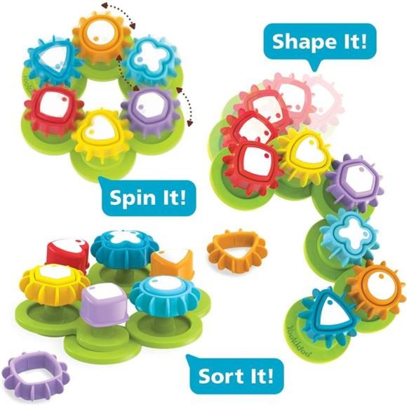 Shape ‘N’ Spin Gear Sorter. A Developmental Activity Toy for Kids - Picture 3 of 7